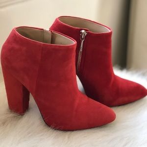 Red Zara booties